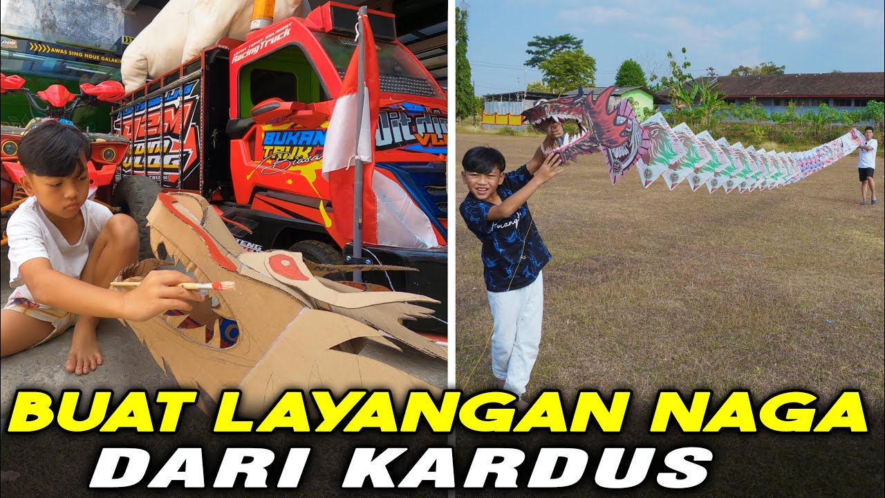 LAYANGAN NAGA DARI KARDUS