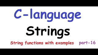 c language strings tutorial 16