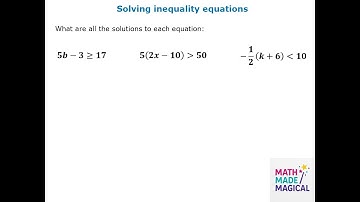 How to Solve Inequality Equations | Algebra Made Easy