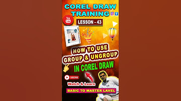 How To Group And Ungroup In Coreldraw | How To Ungroup In Coreldraw | Group And Ungroup In Coreldraw