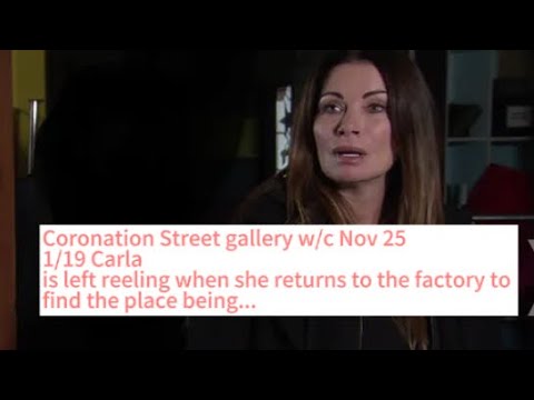 CORRIE CHAOS “Carla Connor” fights for her life in hospital after being ...