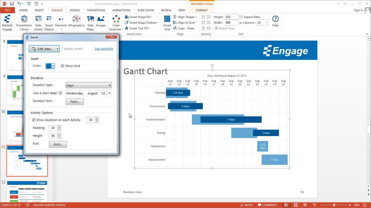 Powerpoint Gantt Chart Plugin