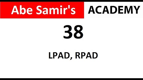 Character Manipulation using LPAD, RPAD