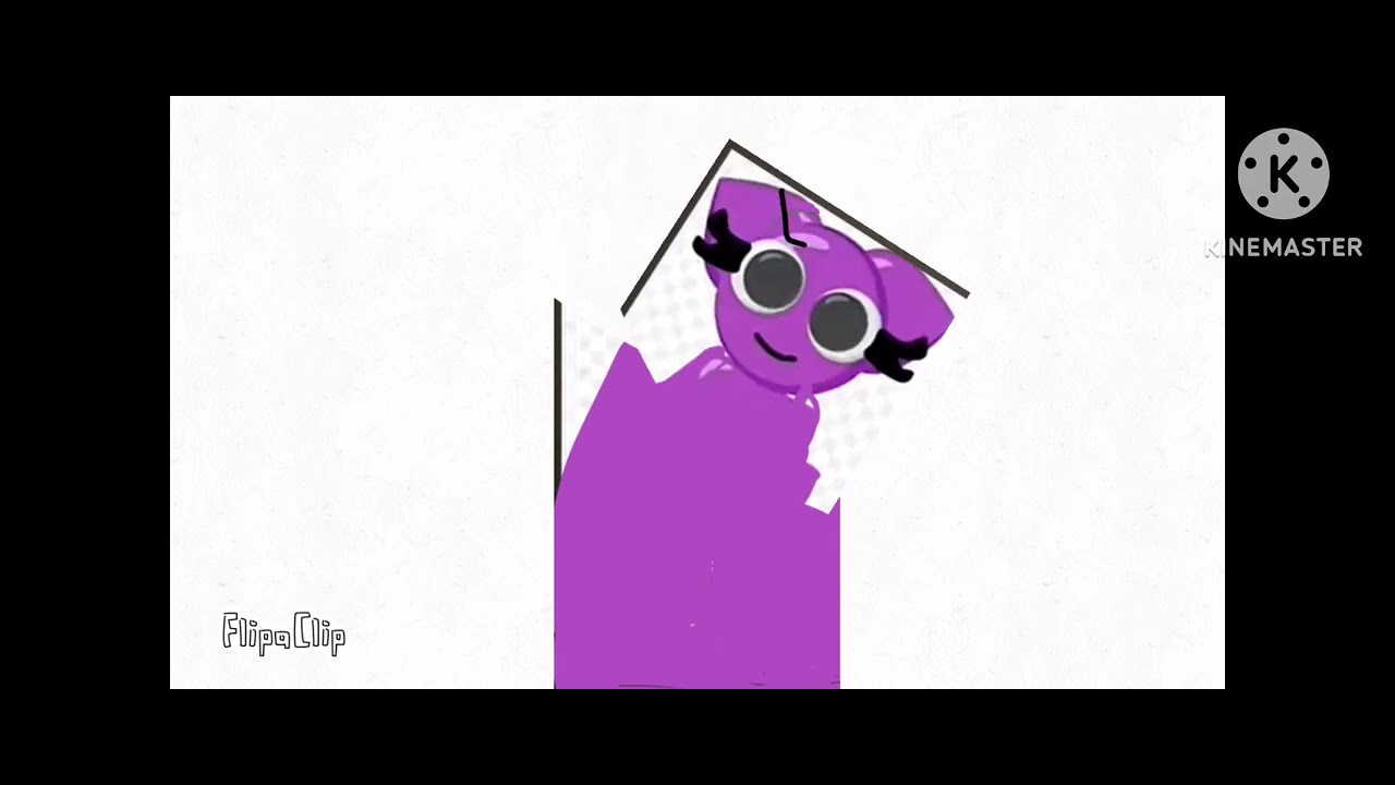 Sprunki oc purple emoji cat