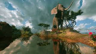 Elephants In The Wild Ambience   Calming Atmosphere, Birds, Occasional Elephant sounds, Relaxing screenshot 3