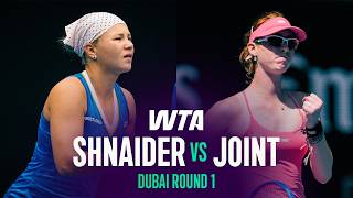 Diana Shnaider vs. Maya Joint | 2026 Dubai Round 1 | WTA Match Highlights