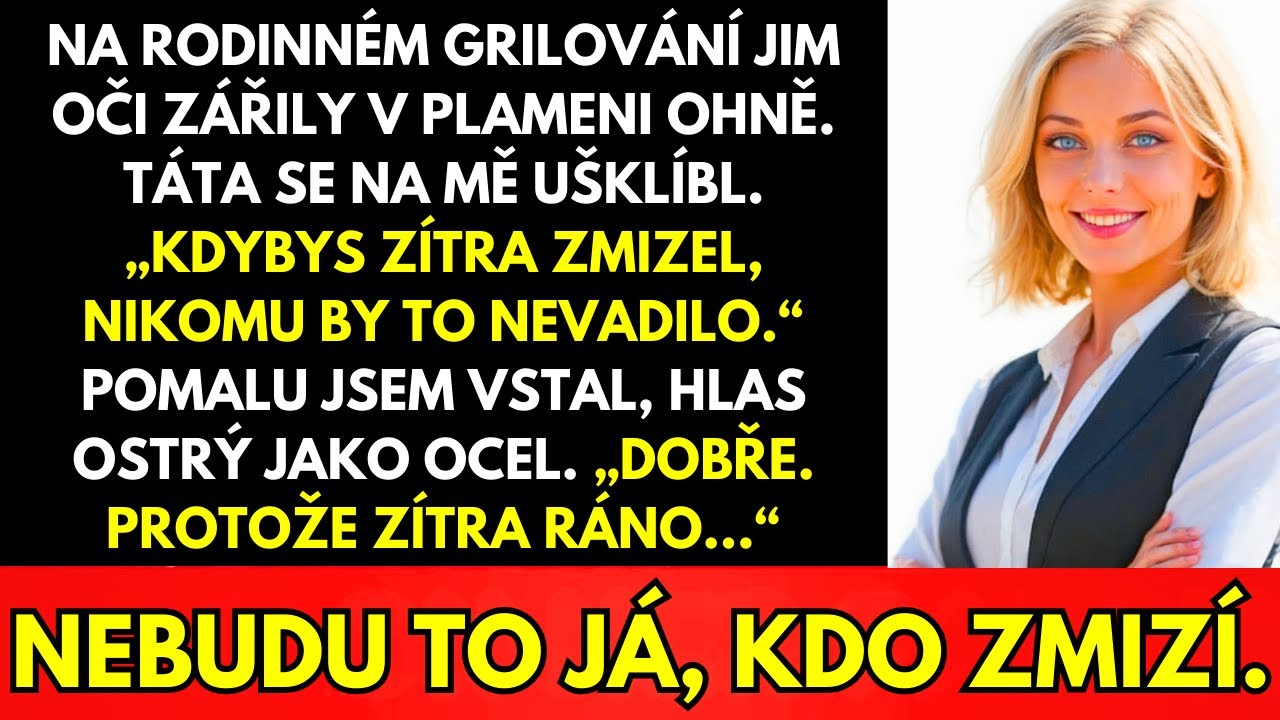 Vůně meskytového kouře se táhla zahradou, když se táta přes terasu střetl s mým pohledem a řekl: „Víš, Geno, kdybys zítra prostě zmizela, nikomu by to nevadilo." Prskání hovězího na grilu bylo na...