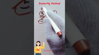 Butterfly Method for Adding Fractions #education #maths #learnmath #easymaths #youtubeshorts