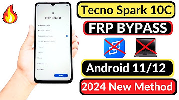 Tecno Spark 10c (Kl5k, Kl5Q) Frp Bypass/Google Account Remove Without Pc | App Not Open, No Xshare]