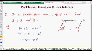 Problems Based on Quadrilaterals || Class 8 Maths ICSE || screenshot 4