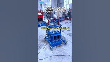 2-45 Small Mobile Cement Block Machine #cementblockmakingmachine #cementblocks #shorts