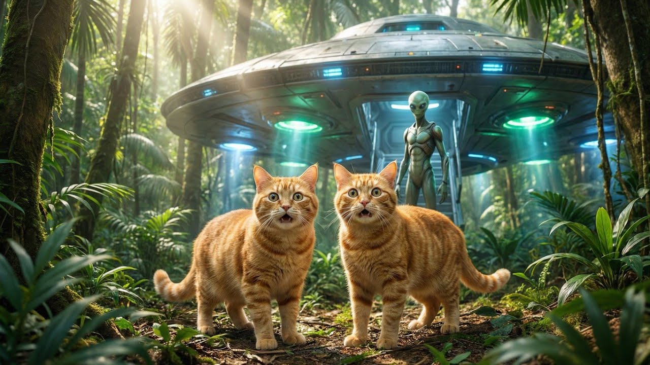 When an Alien Came to Earth to Meet the Ginger Cat 👽🐾 - YouTube