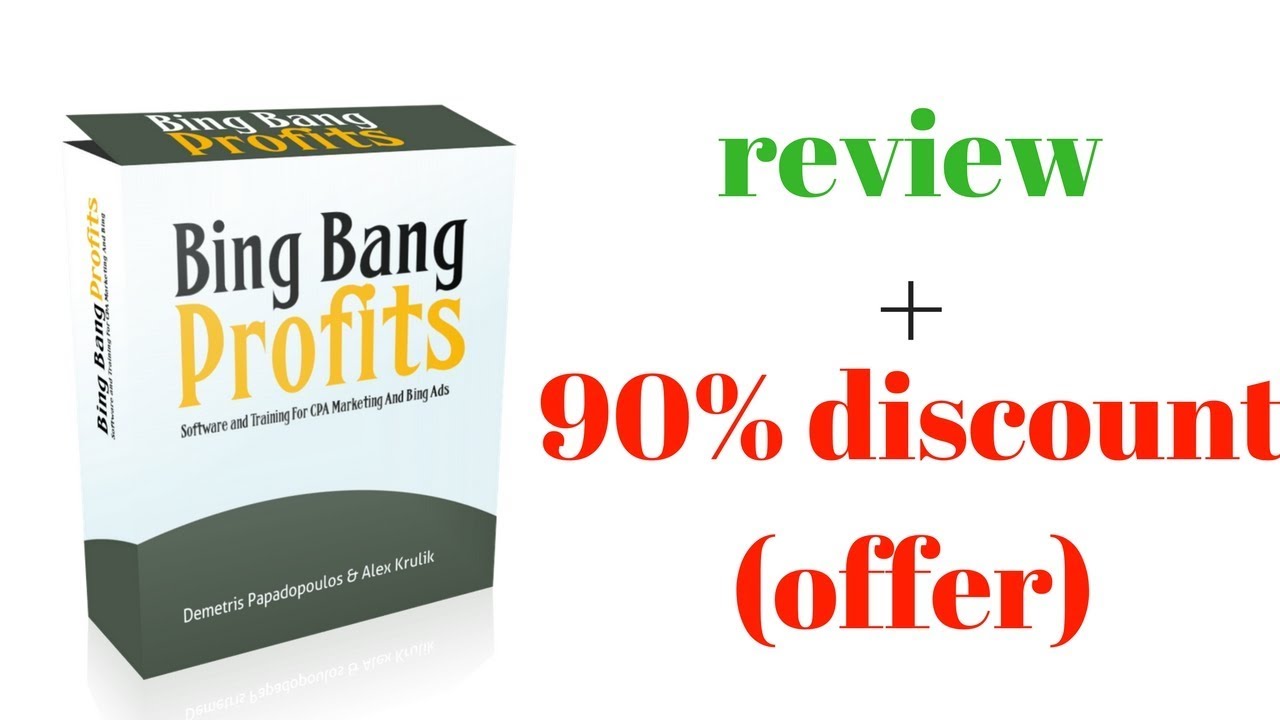 Bing Bang Profits  review +90% discount offerr
