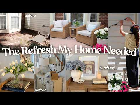 Home Decorating Ideas + Extreme Patio Makeover | Huge Home Refresh Ft. Dreame Z30