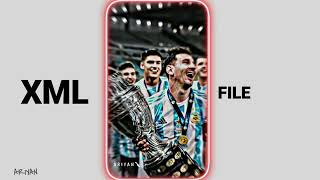 Argentina  Football King Lionel Messi New Trend Xml File  Editing alightmotion ks