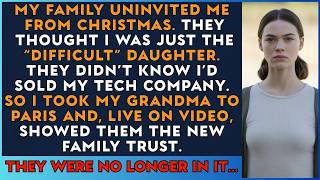 My Parents UNINVITED Me for Christmas, so I Took Grandma to PARIS & Revealed My $100M Trust ON LIVE