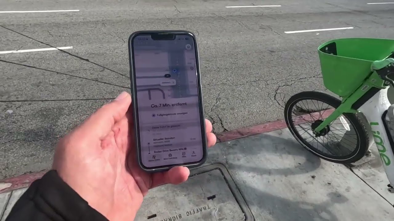 Bestellung einer Fahrt mit Waymo