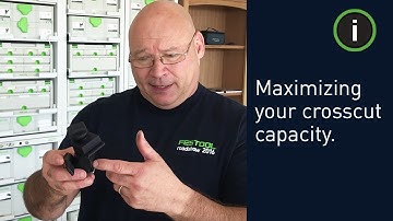 Festool Training: How the MFT/3 fence clamp can maximize your crosscut capacity