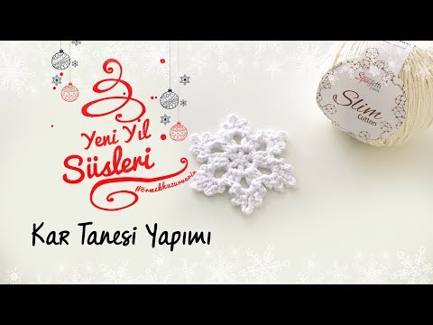 Video: Dekoratif Kar Tanesi