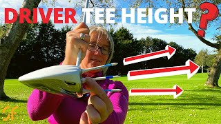 WHAT IS THE COŔRECT TEE HEIGHT FOR YOUR DRIVER ??