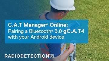 C.A.T Manager Online: Pairing a Bluetooth 3.0 gC.A.T4