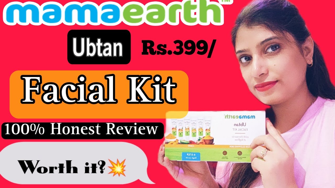 mamaearth Ubtan Facial Kit Review / Instant Glowing Skin🤷 /Facial at