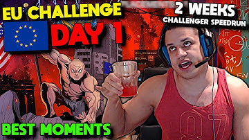 Tyler1 FIRST DAY in EUROPE - EU Challenge Highlights