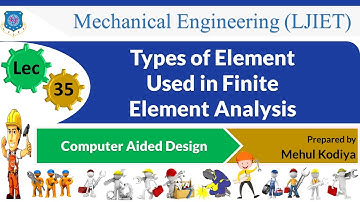 L 35 Types of Element Used in Finite Element Analysis | Computer Aided Design | Mechanical