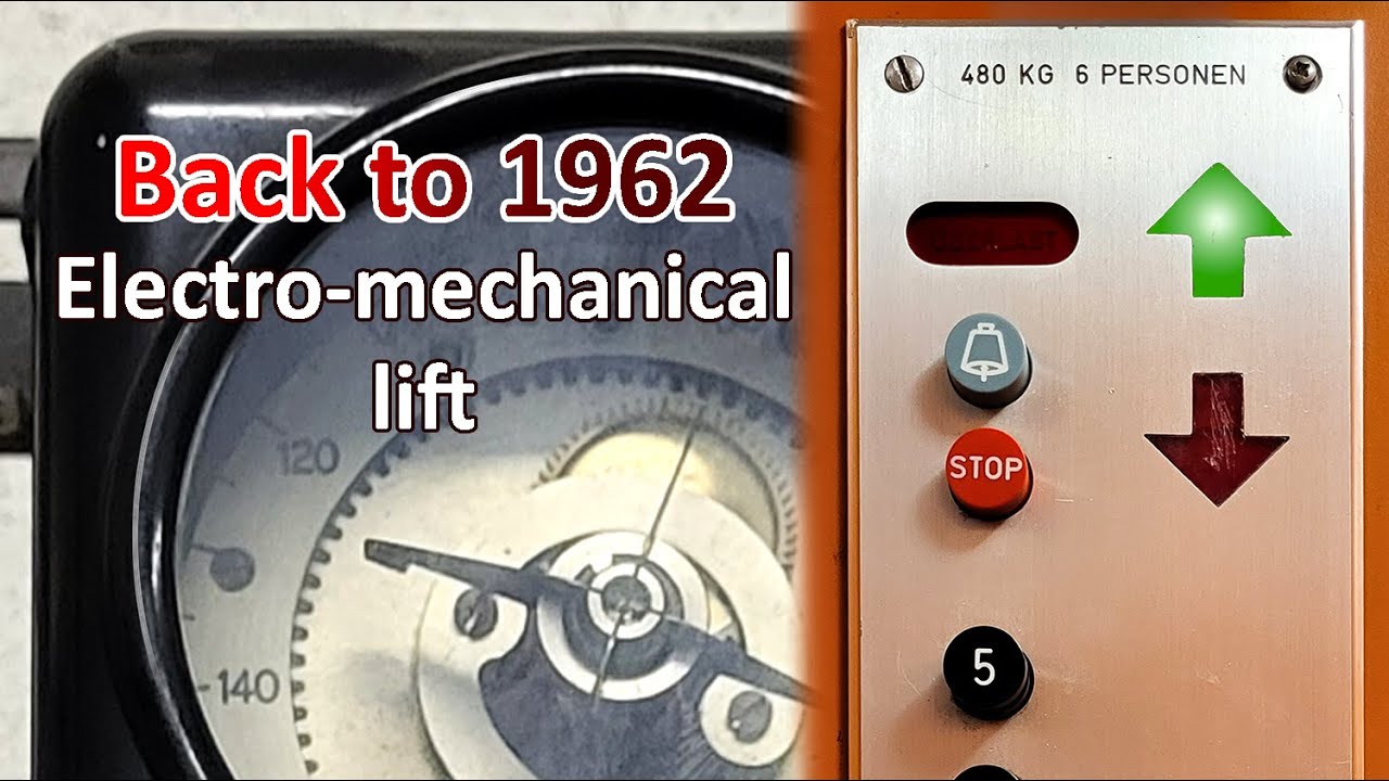 Вернитесь в прошлое... Электро-МЕХАНИЧЕСКИЙ лифт Schindler 1962 года!