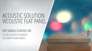Acoustic Solution - Vicoustic Flat Panel VMT 60x60x2 Almond Oak-Absorbent Foam Panels [Making Music]