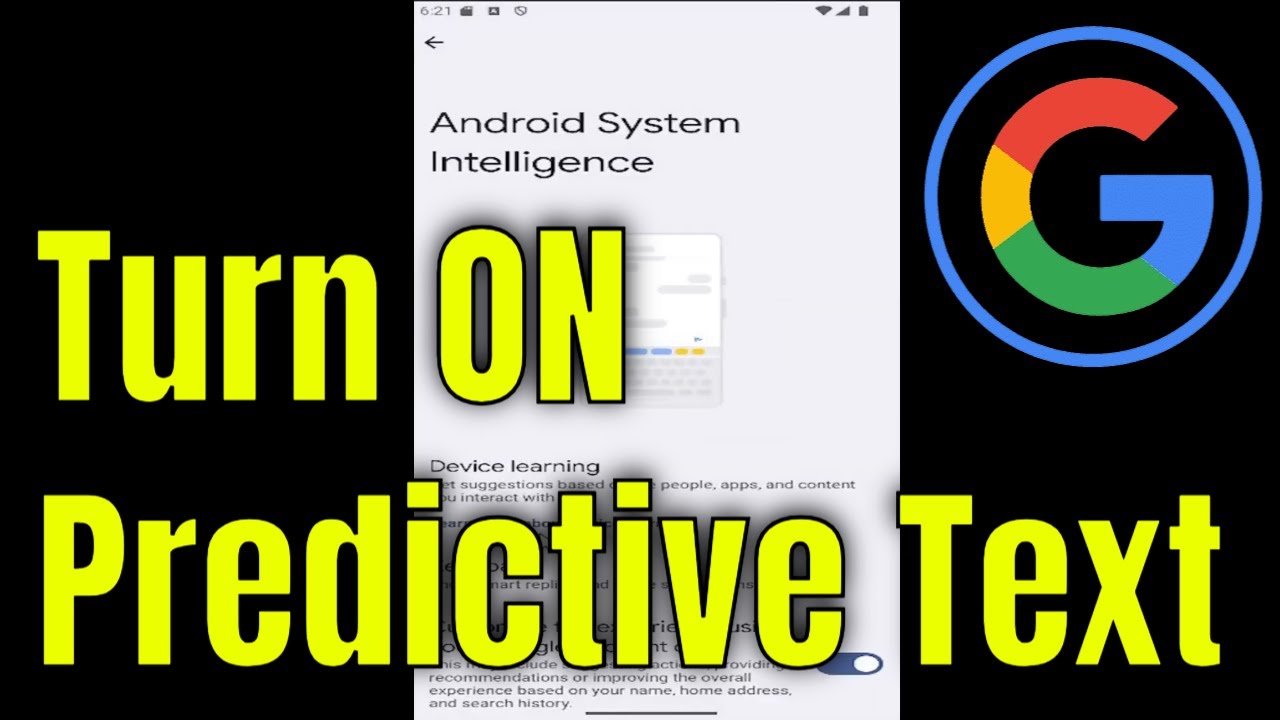 How To Turn ON Predictive Text on GOOGLE Pixel [Guide] - YouTube