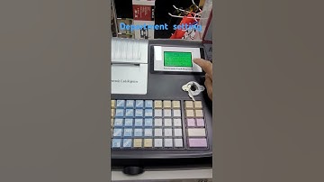 cash register machine department setting