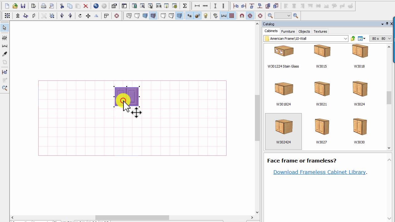 Making a Refrigerator Cabinet in Pro100 Design Software