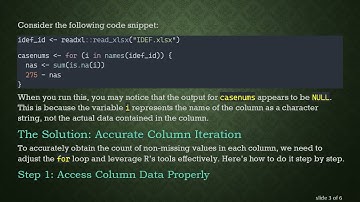 How to Effectively Run a For Loop Over Data Frame Columns in R