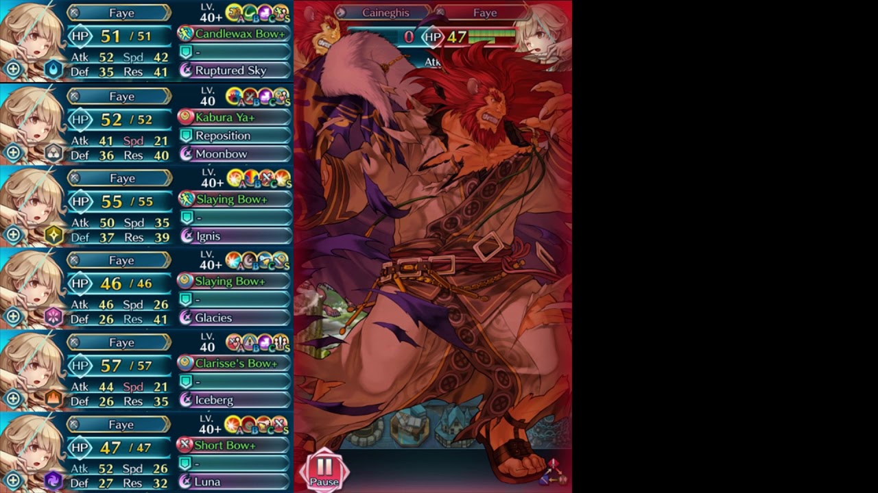 Fire Emblem Heroes: All Faye Defense - Aether Raids Defense Replays #2