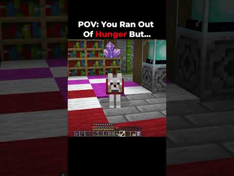 POV: You Ran Out Of Hunger But...#minecraft
