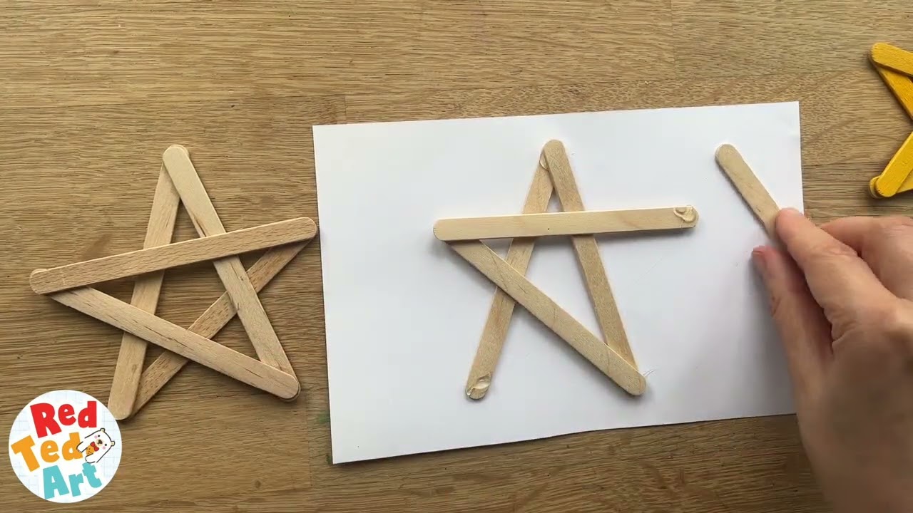 Popsicle Stick Star Ornament