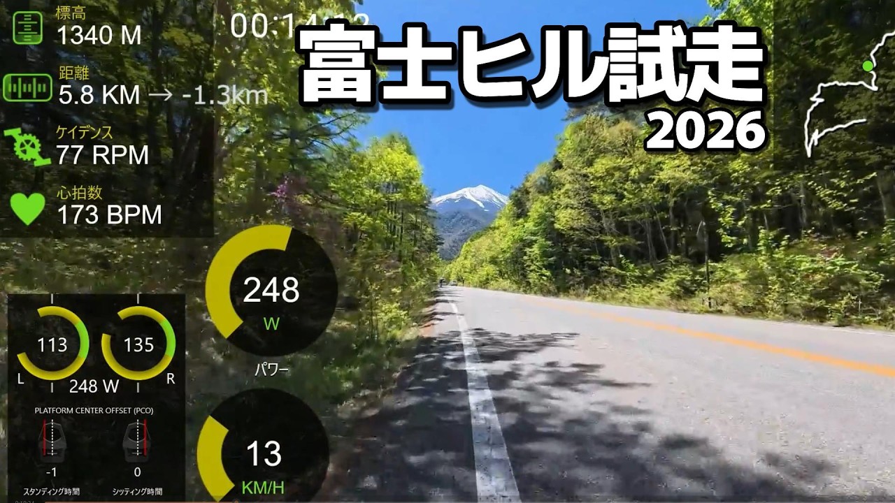 Bronze Pace] I did a test run for the Fuji Hill Climb and clocked