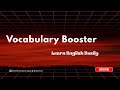 ENGLISH VOCABULARY BOOSTER| Focus &amp; Productivity