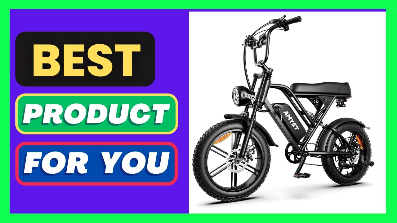 AMYET V9-G60 Electric Bike for Adults, 48V 20Ah(960WH) Ebike with Removable Battery
