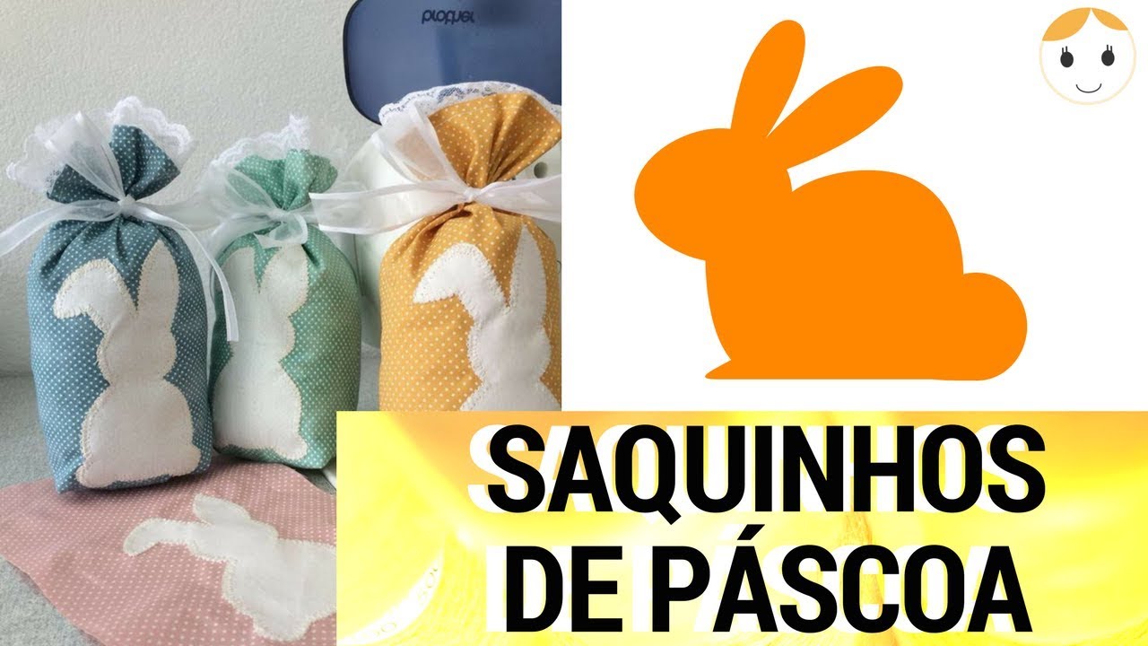 SAQUINHOS SIMPLES PARA PÁSCOA BOLSA DE COELHO DRICA TV
