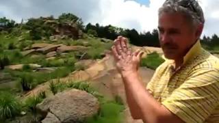 GIANT 4ft footprint in solid stone "footprint of god"