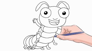 How to Draw a Worm Easy Step by Step