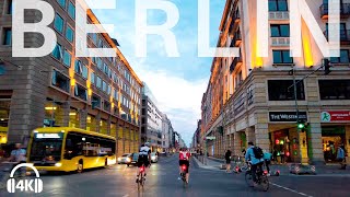 🇩🇪 Berlin Night Cycling Summer 2021 Friedrichstraße to Potsdamer Platz 4K ASMR 3D sounds