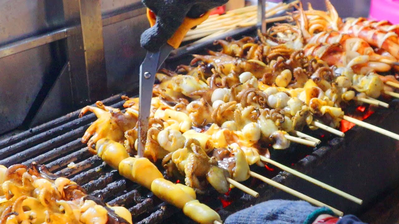 Grilled Squid  Chinatown Yaowarat  I Pimmy Tasty  Street Food