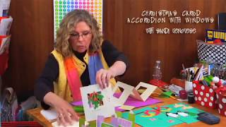 Christmas Card Accordion with Windows