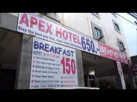 Apex Hotel 650 Baht per Night / 150 Baht Breakfast 06.00-12.30 daily ...