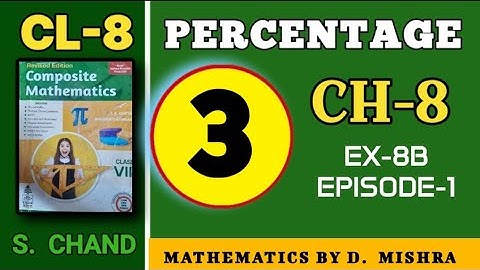S Chand Class 8 Composite Mathematics Solution  | Chapter-8 | Exponents | Ex-8B(Q123)