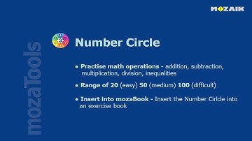 mozaBook Interactive Teaching Software - Number Circle tutorial video