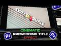 Most Trending 3D Cinematic Prewedding Title Effect | Text Behind Objects in Premiere Pro 2026